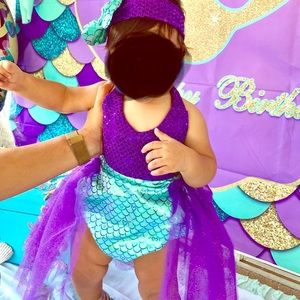 12 month inspired mermaid dress